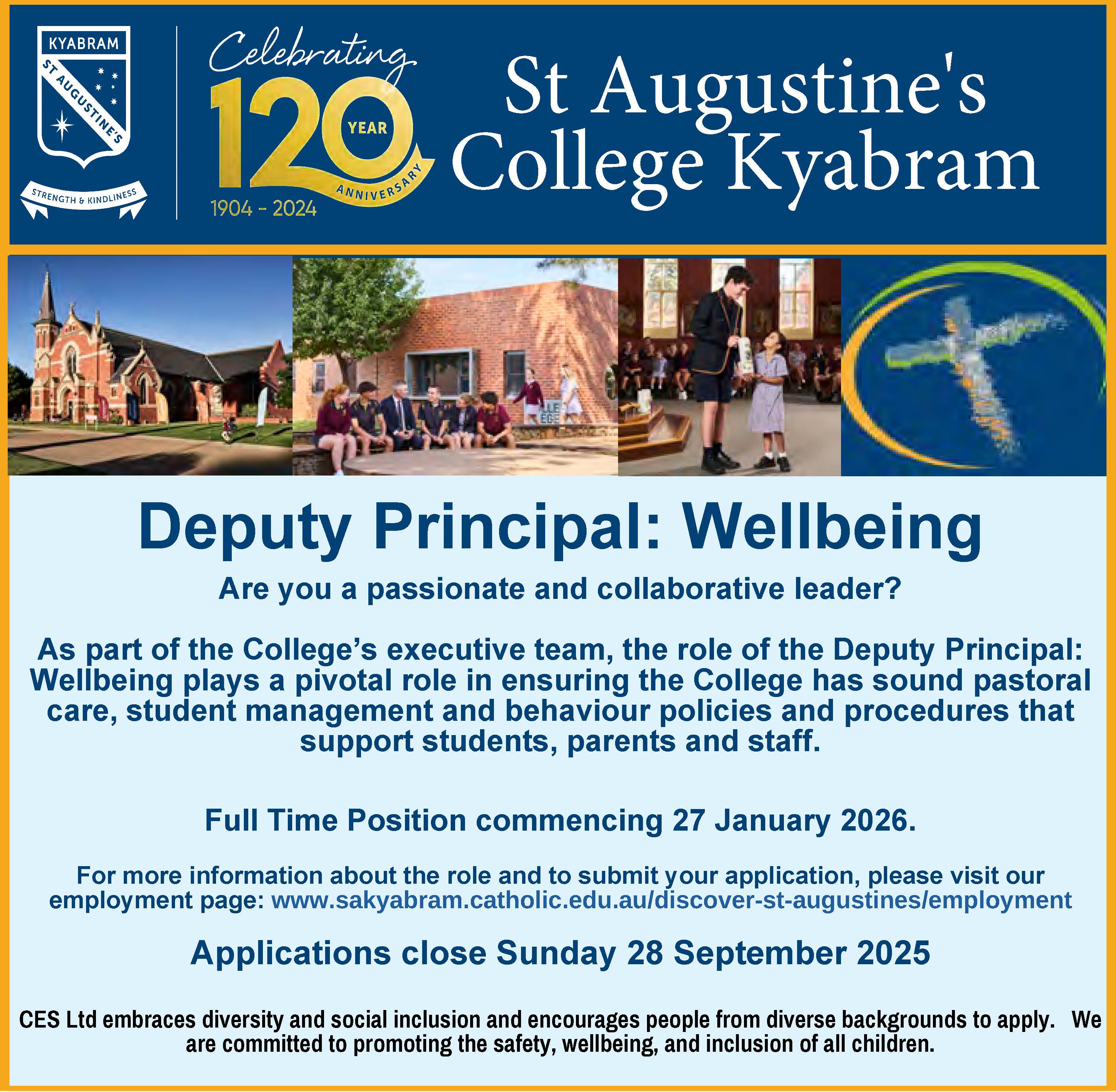 2026 Deputy Principal Wellbeing